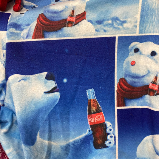 Coca-Cola Polar Bears Plush Fleece Lounge Pants Medium