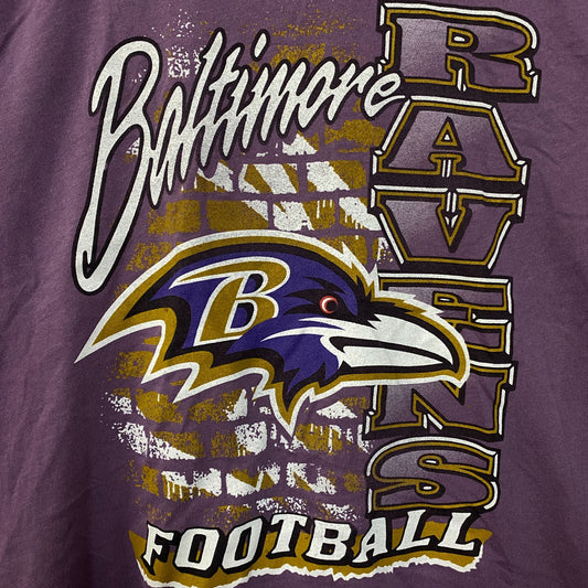 Junk Food Clothing Women's NFL Baltimore Ravens Brick Retro Tee XL