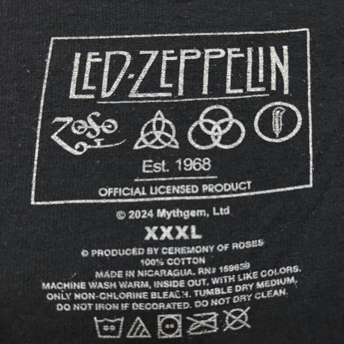 Led Zeppelin Icarus & Union Jack T-Shirt XXXL