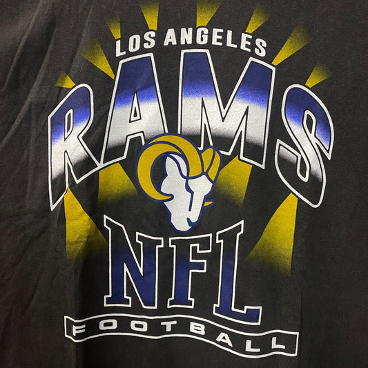 Junk Food Clothing Los Angeles Rams NFL Football Chrome Flea Market T-Shirt 2XL