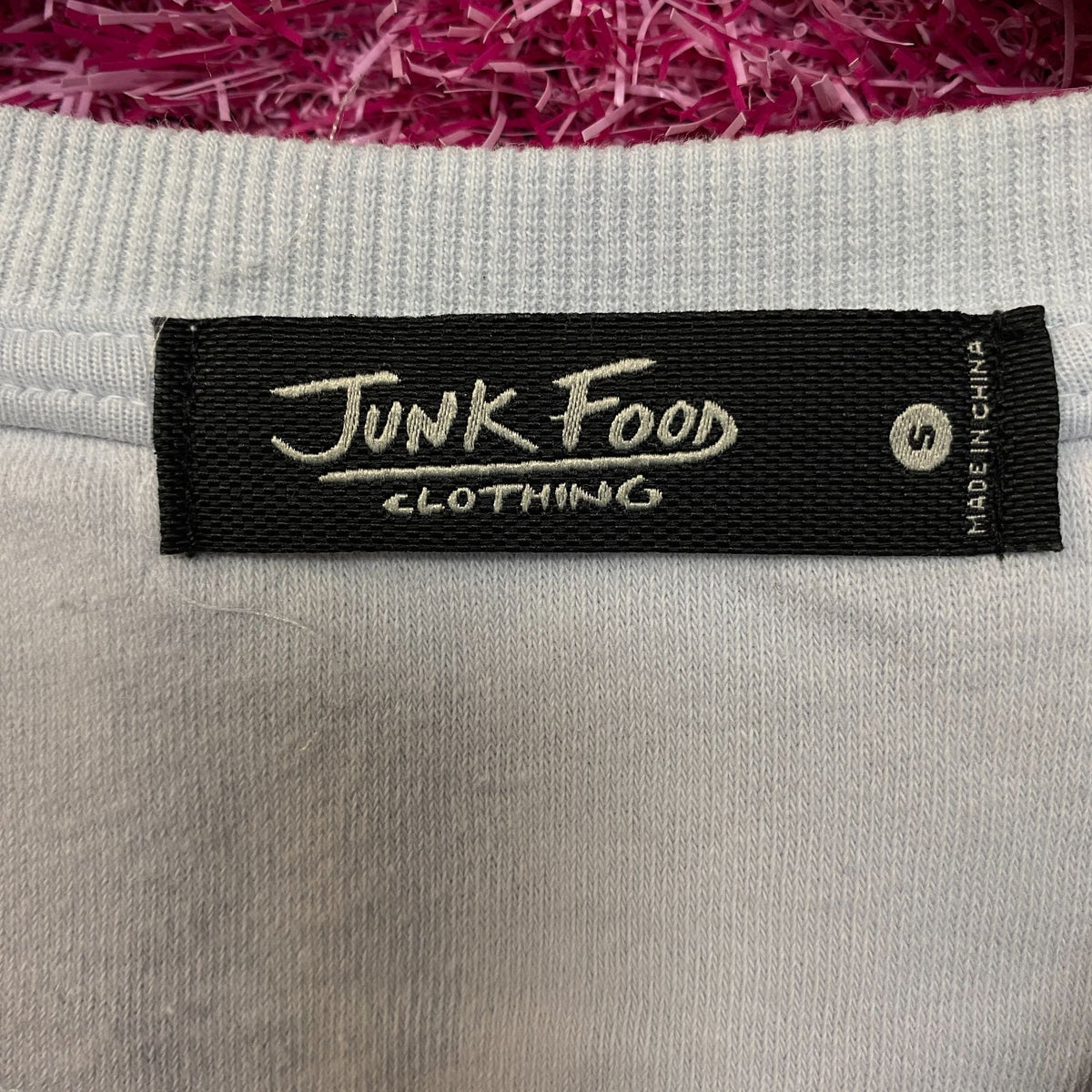 Junk Food Clothing Bonjour Paris Crewneck Sweatshirt Small