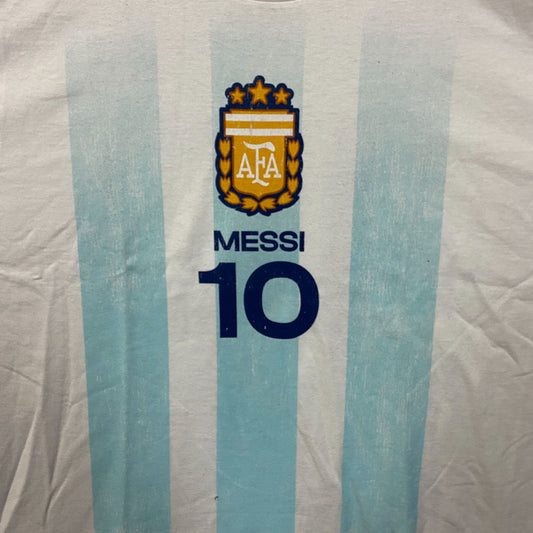 Adidas Argentina #10 Lionel Messi Graphic T-Shirt 2XL