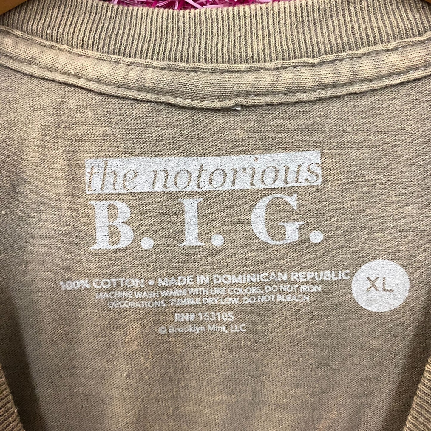 The Notorious B.I.G. Biggie Smalls Graphic Design T-Shirt XL