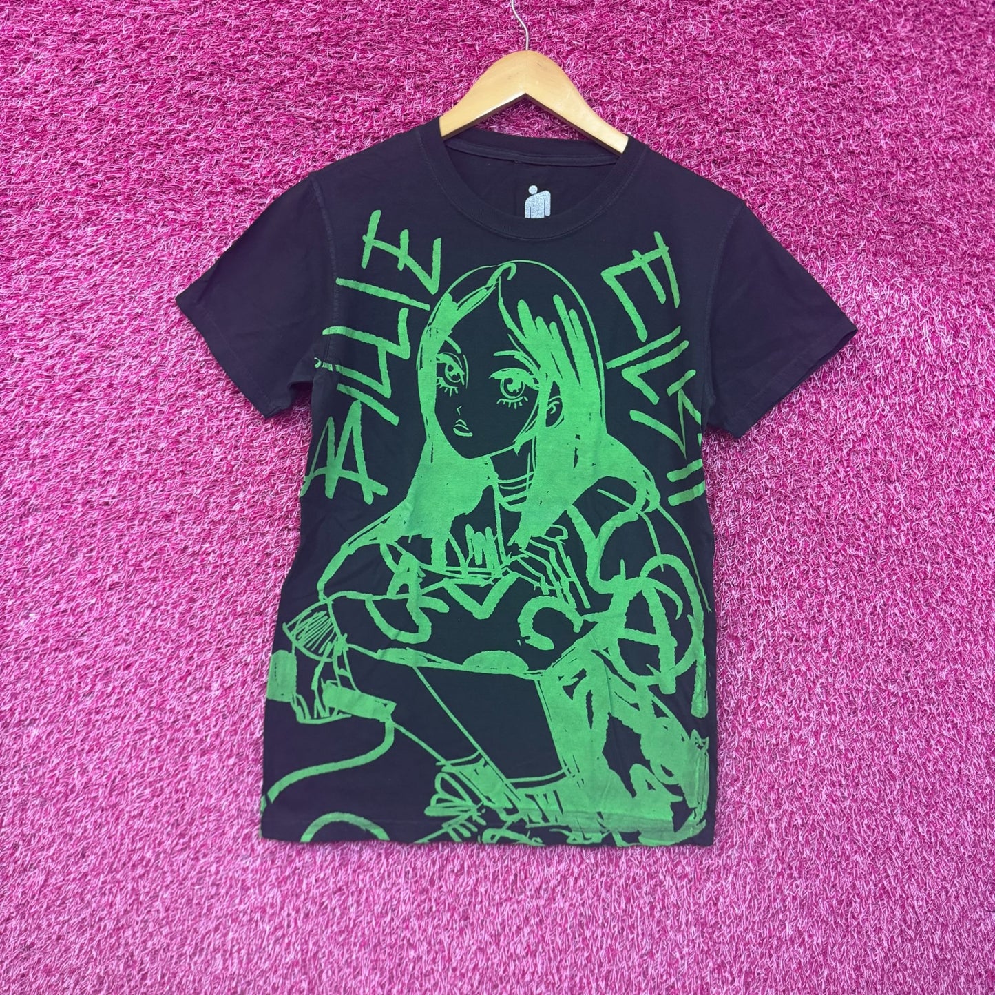 Billie Eilish Blosh Cartoon T-shirt size small