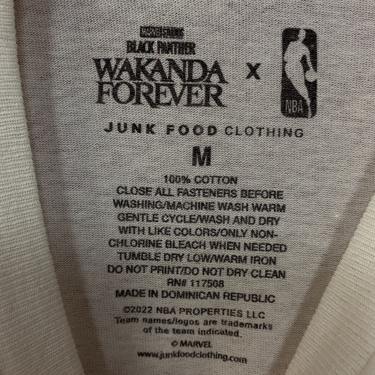 Houston Rockets Fanatics NBA Marvel Wakanda Forever T-Shirt Medium