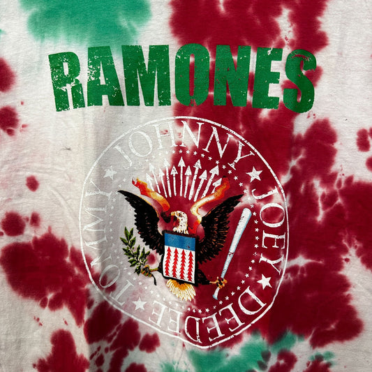 The Ramones Logo Tie Dye Rock Tshirt Size Medium