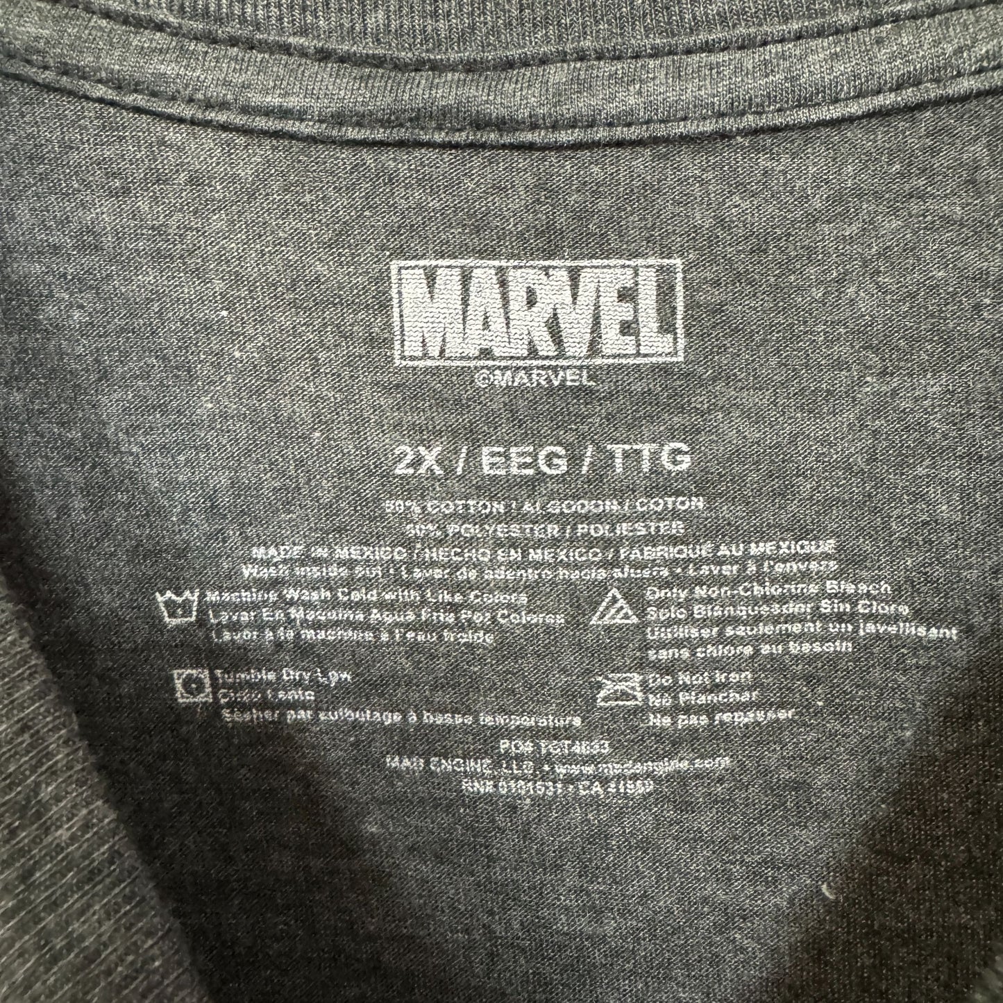 Marvel Avengers Periodic Table T-shirt size 2XL