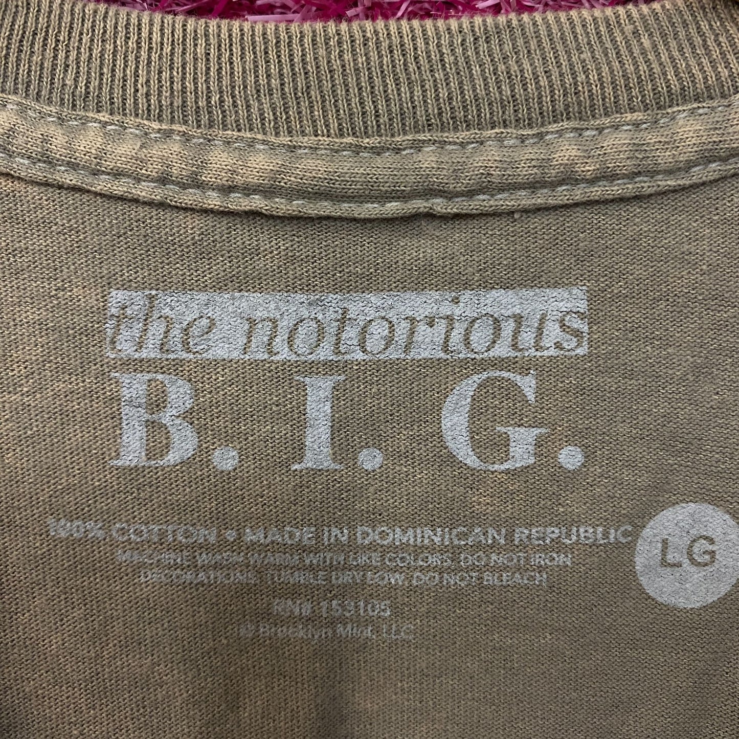 The Notorious B.I.G. Biggie Smalls Graphic Design T-Shirt Large