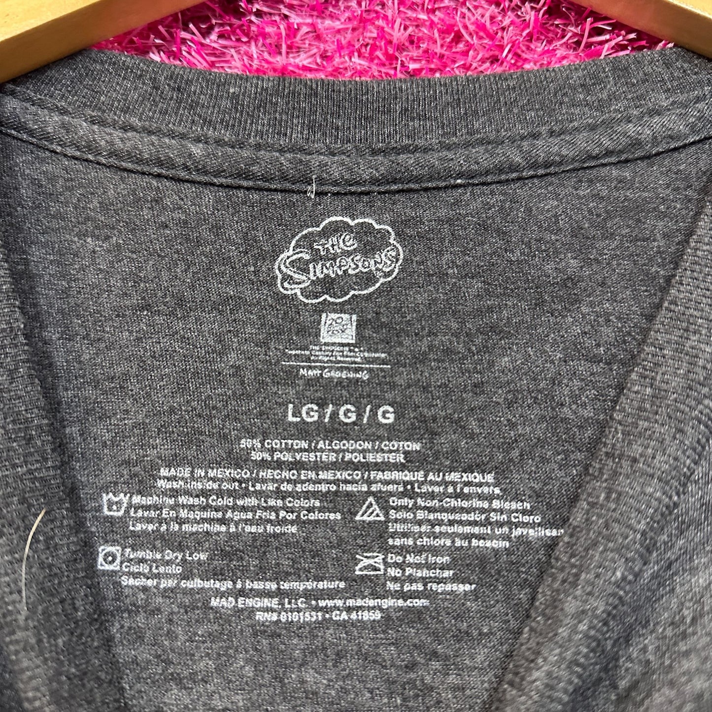 The Simpsons Family Cartoon Heads Animated Series Tee L