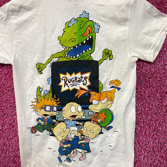 Rugrats Reptar Angelica & the Babies Nickelodeon Tee L