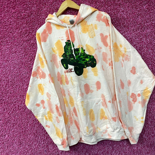 Gorillaz Self-Titled Album Cover Tie-Dye Hoodie Size 3XL