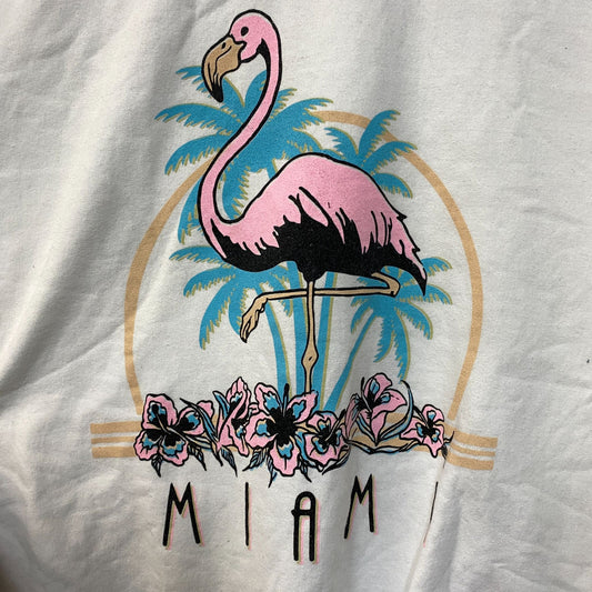 Junk Food Miami Flamingo Crewneck Sweatshirt Large
