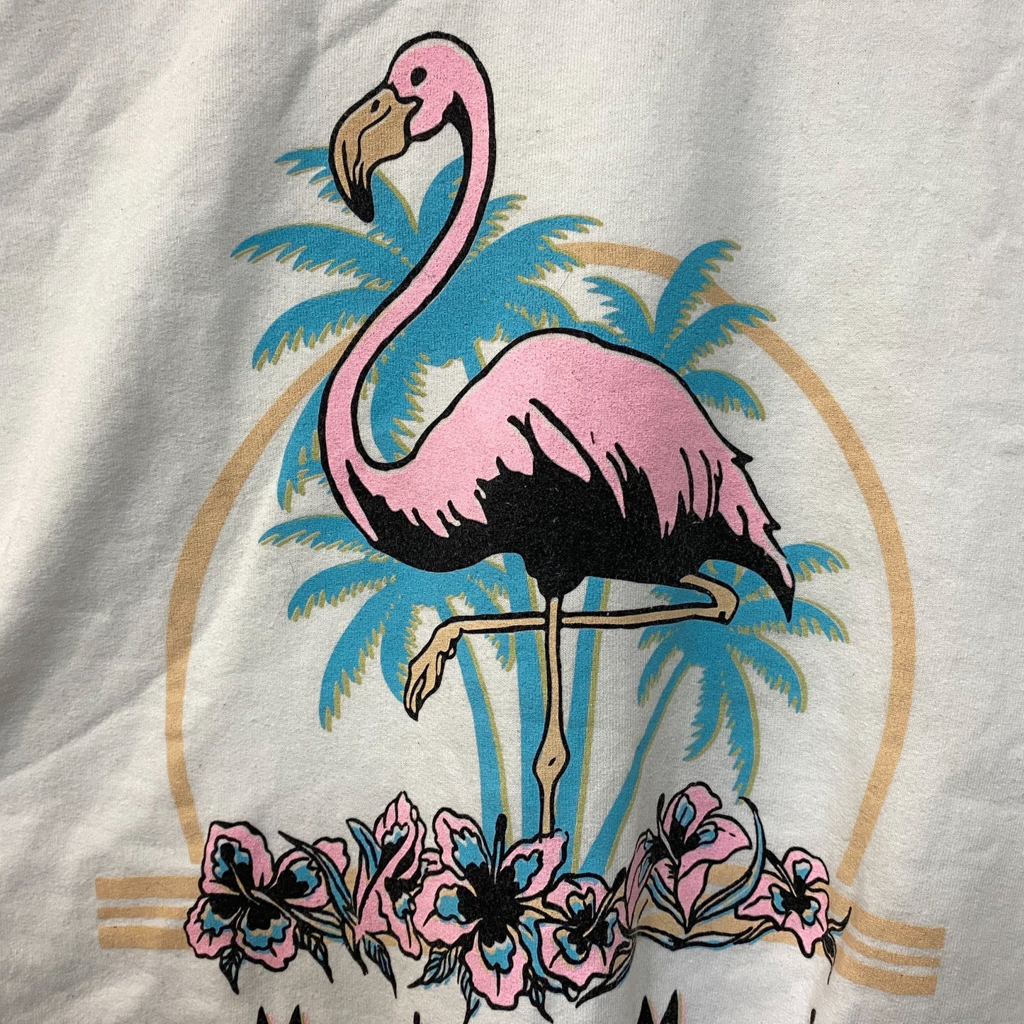 Junk Food Miami Flamingo Crewneck Sweatshirt Large