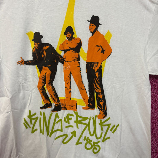 Run DMC 1985 King of Rock Album Art Hip Hop Group Tee XL