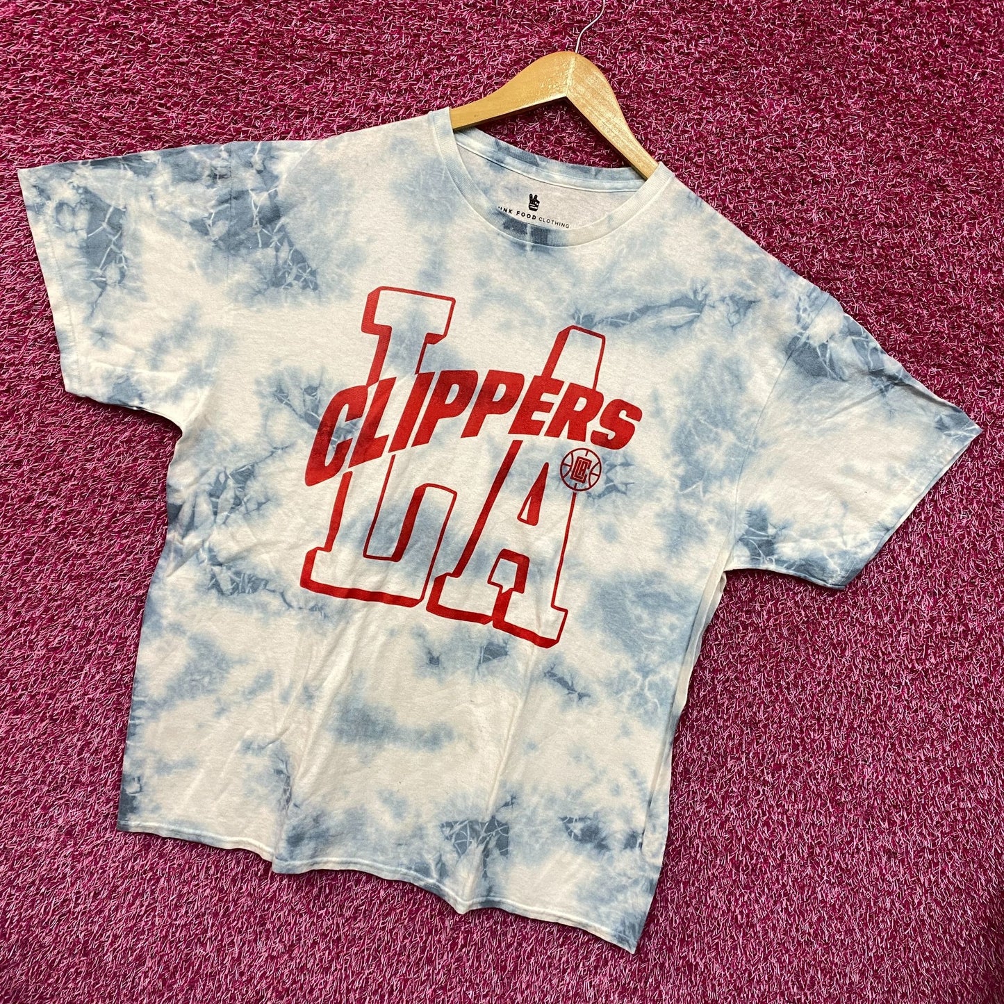 LA Clippers NBA Court Side Team Gameday Promo Tie Dye L