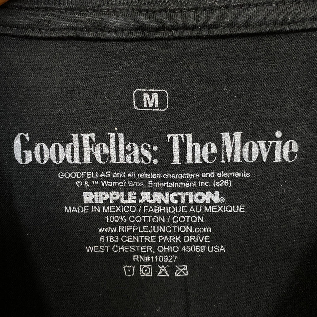 GoodFellas: The Movie "Three Decades of Life in the Mafia" Graphic T-Shirt Medium