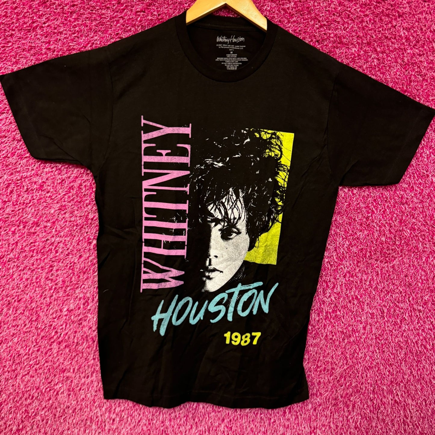 Whitney Houston 1987 Alternate Album Art Dance Pop Tee M