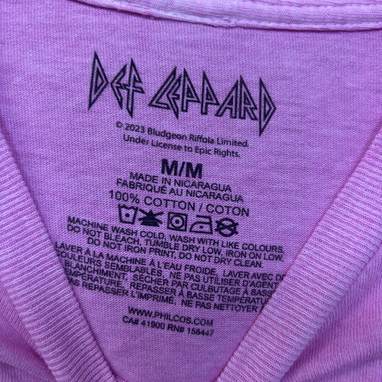 Def Leppard Hysteria Animal Real Leopard Heavy Metal Tee M