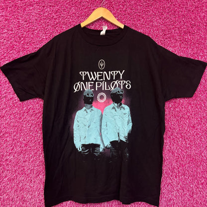 Twenty One Pilots Scaled and Icy Tour Synth-Pop Duo Tee XL