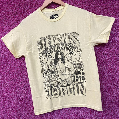 Janis Joplin Peace Festival Shea Stadium '70 T-Shirt Small