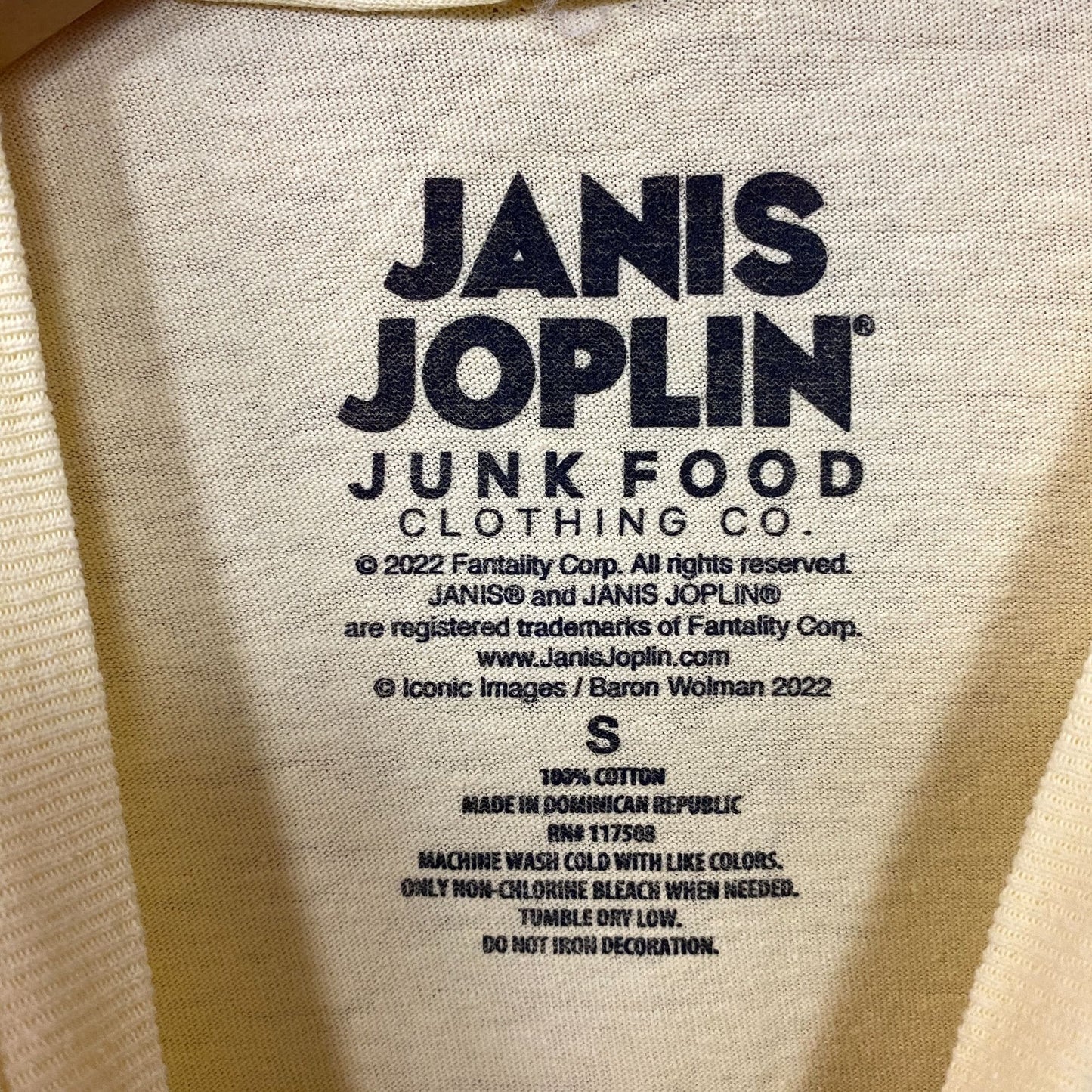 Janis Joplin Peace Festival Shea Stadium '70 T-Shirt Small