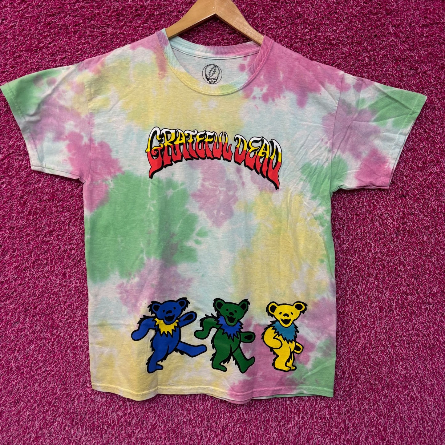 Grateful Dead Dancing Bears Tiedye Tshirt M/L
