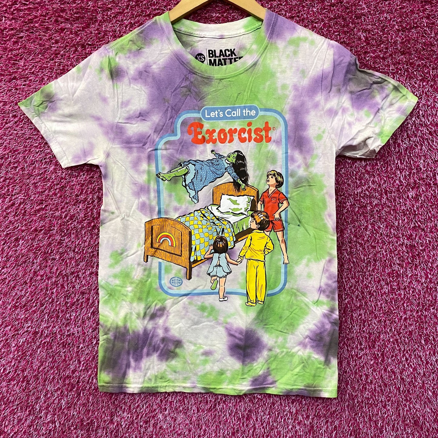 Black Matter Let's Call The Exorcist Tie Dye T-Shirt Extra Small