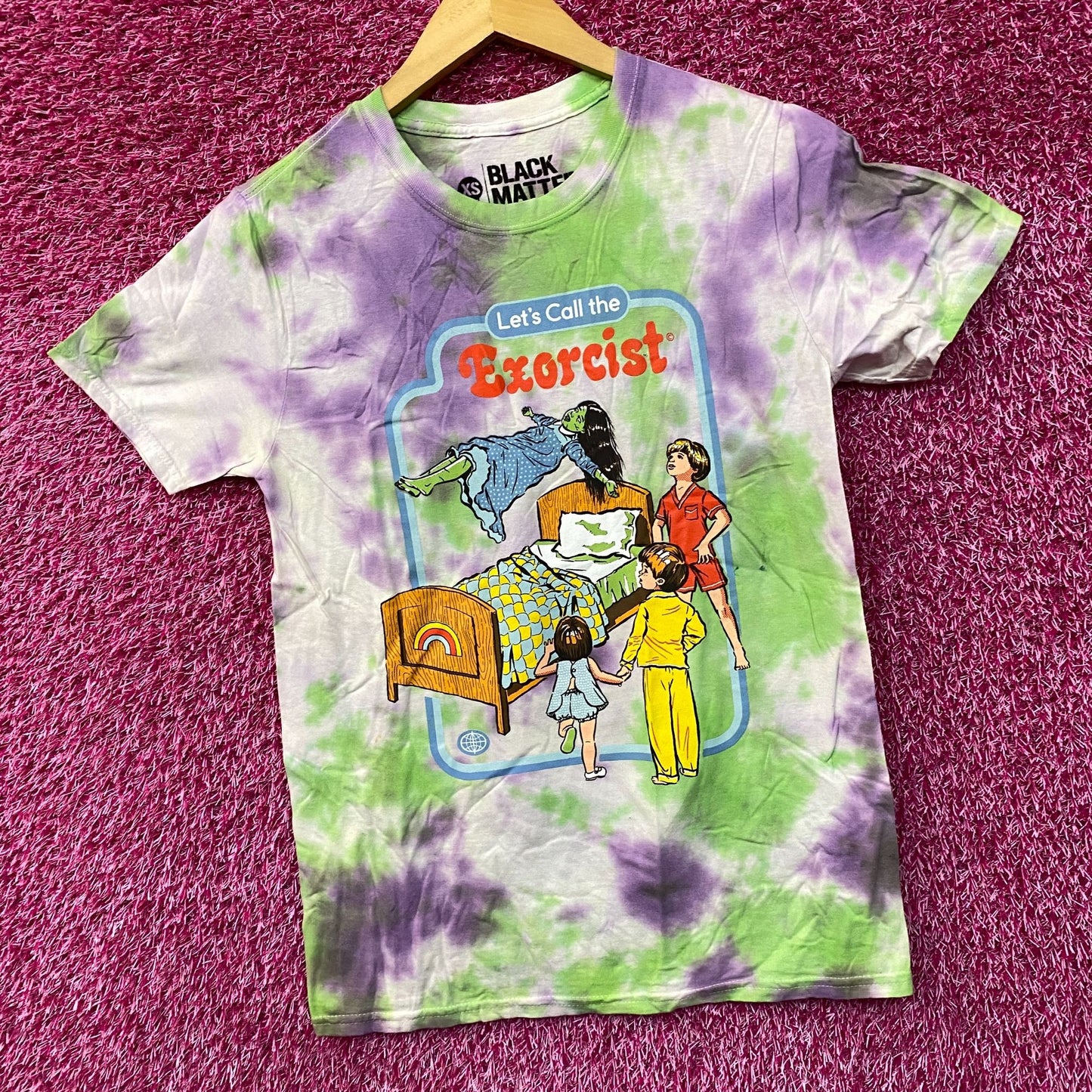 Black Matter Let's Call The Exorcist Tie Dye T-Shirt Extra Small
