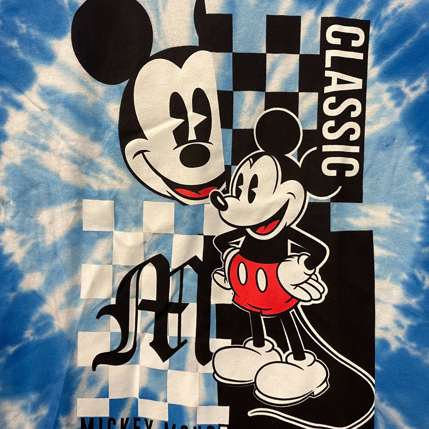 Disney Mickey Mouse Classic Tie Dye T-Shirt Small