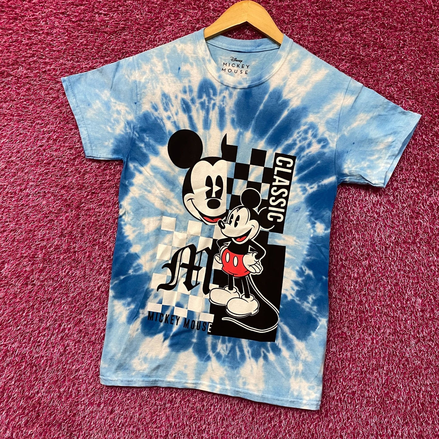 Disney Mickey Mouse Classic Tie Dye T-Shirt Small