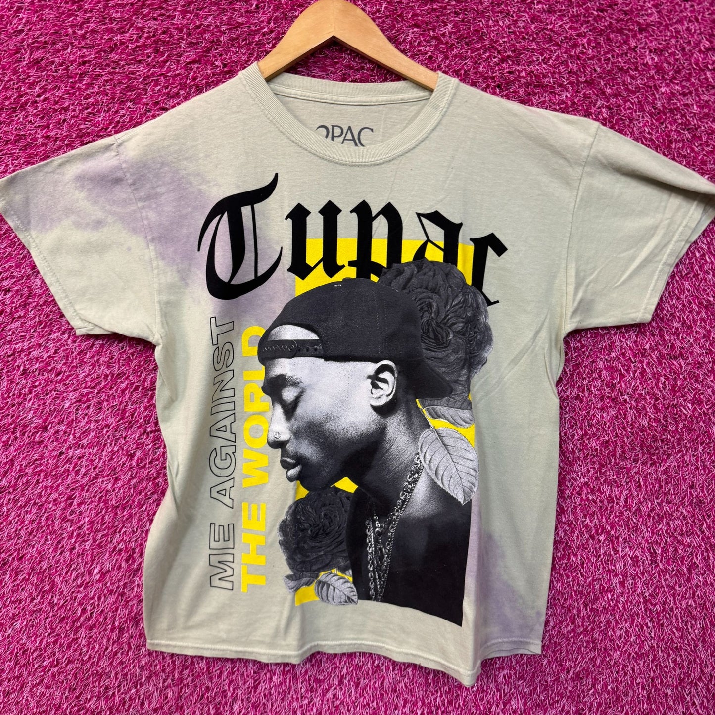 Tupac Me Against the World Album Poster Hip Hop Tie Dye M