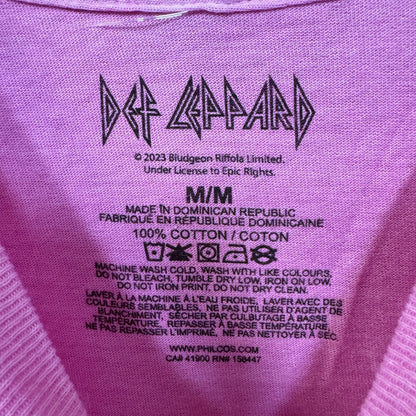 Def Leppard Animal Realistic Leopard Heavy Metal Band Tee M
