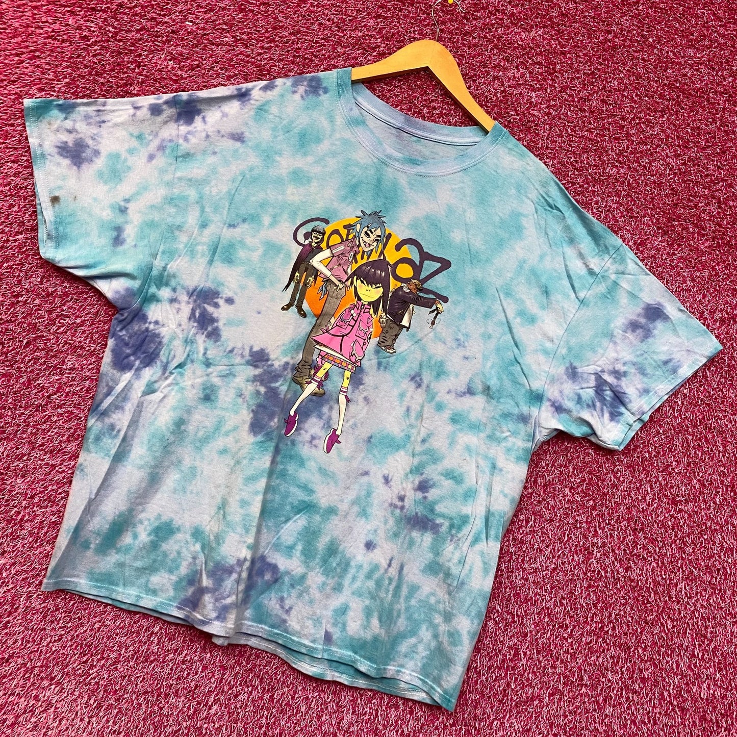 The Gorillaz Phase 1 Celebrity Take Down Rock Tie Dye 3X