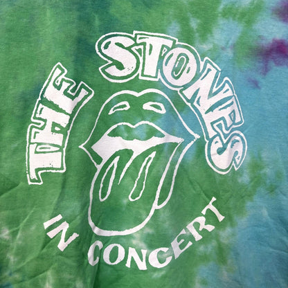 The Rolling Stones in Concert Hot Lips Rock Tie Dye L