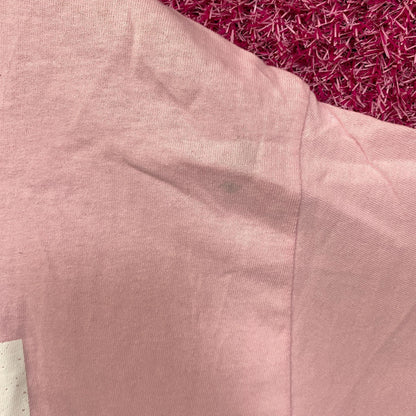 Kawaii Narwhal - Kaku "Horn" - Cute Graphic Pink T-Shirt Large