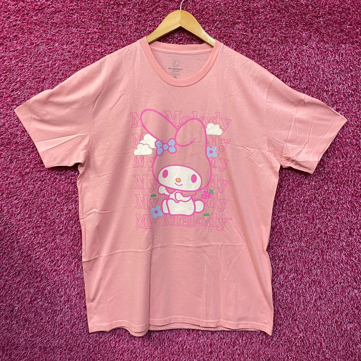 Sanrio My Melody Kawaii Strawberry Fields Forever Sanrio Tee Size XL