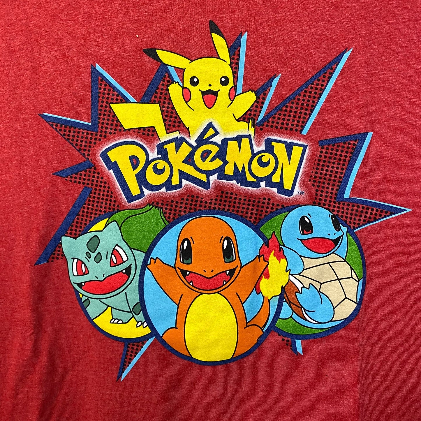 Pokémon Starter Pokemon anime Tshirt size Extra Large