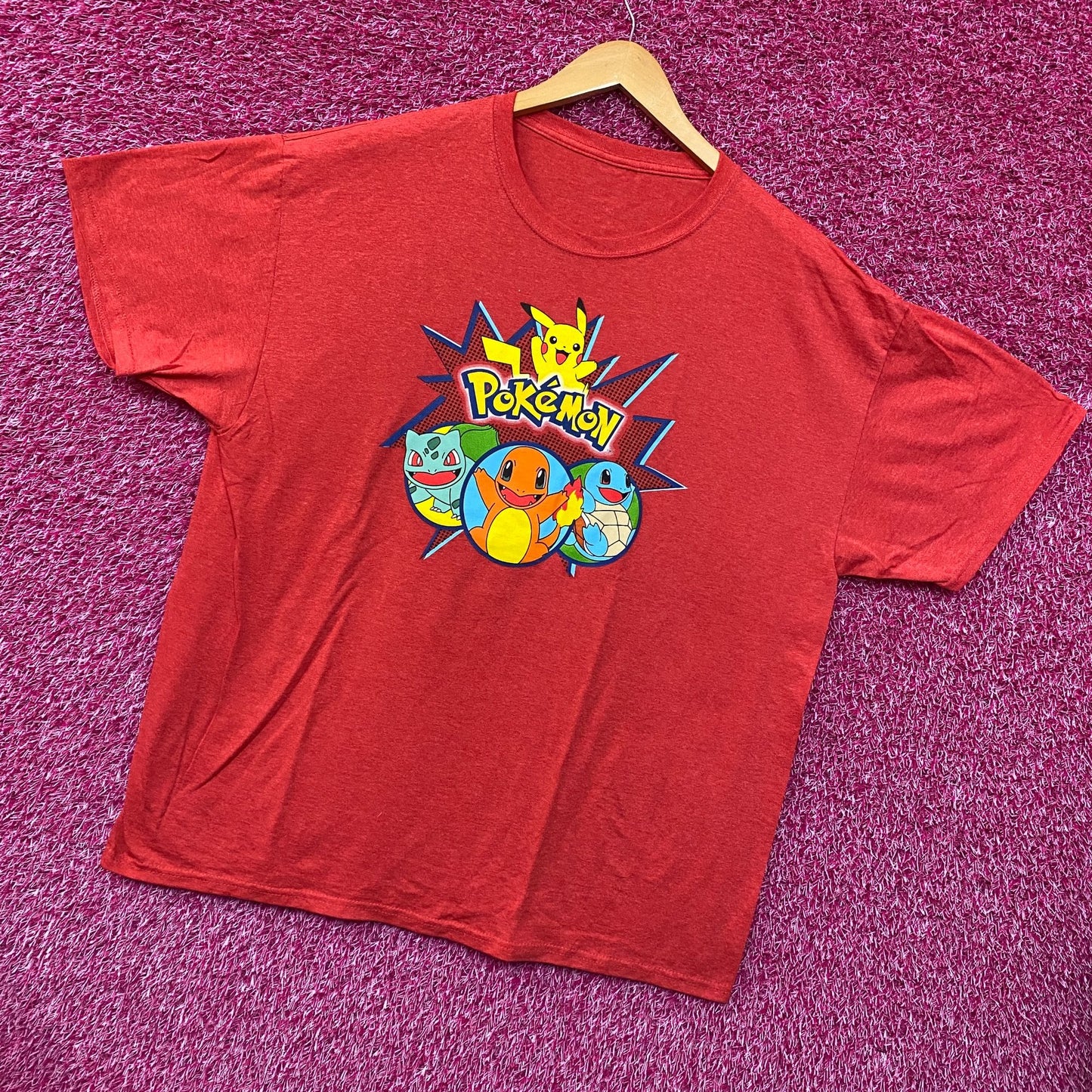 Pokémon Starter Pokemon anime Tshirt size Extra Large