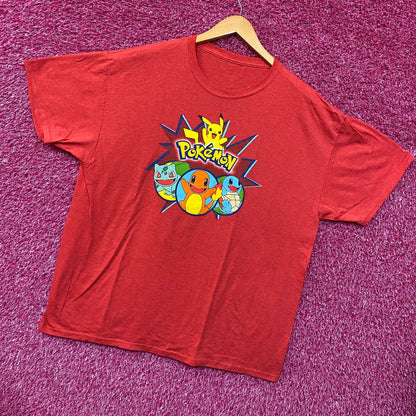 Pokémon Starter Pokemon anime Tshirt size Extra Large