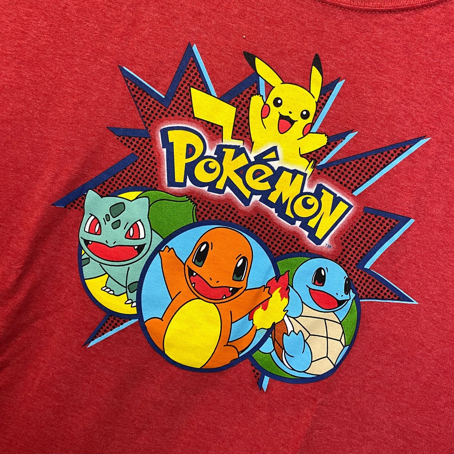 Pokémon Starter Pokemon anime Tshirt size Extra Large