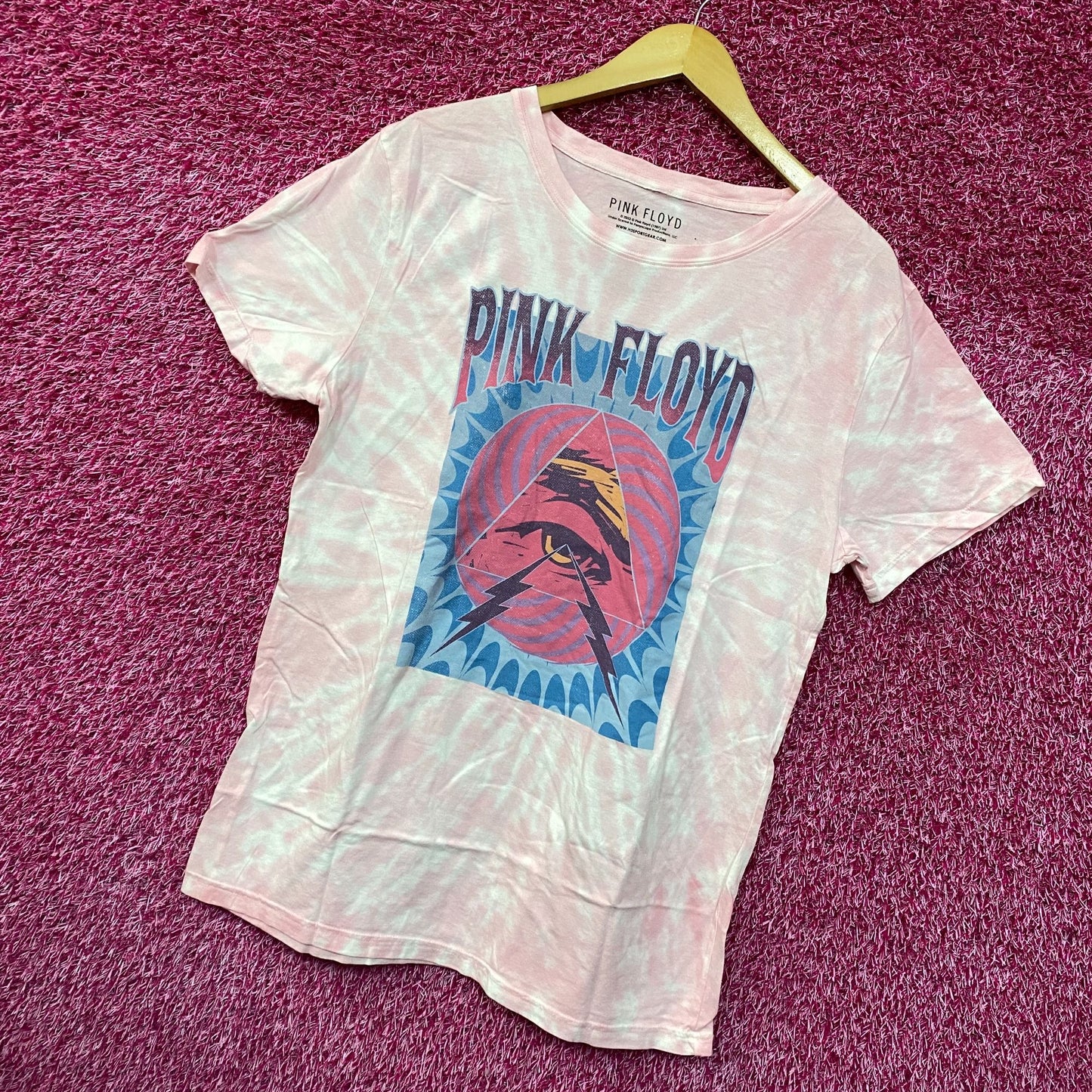 Pink Floyd Dark Side of the Moon Psychedelic Band Tie Dye large