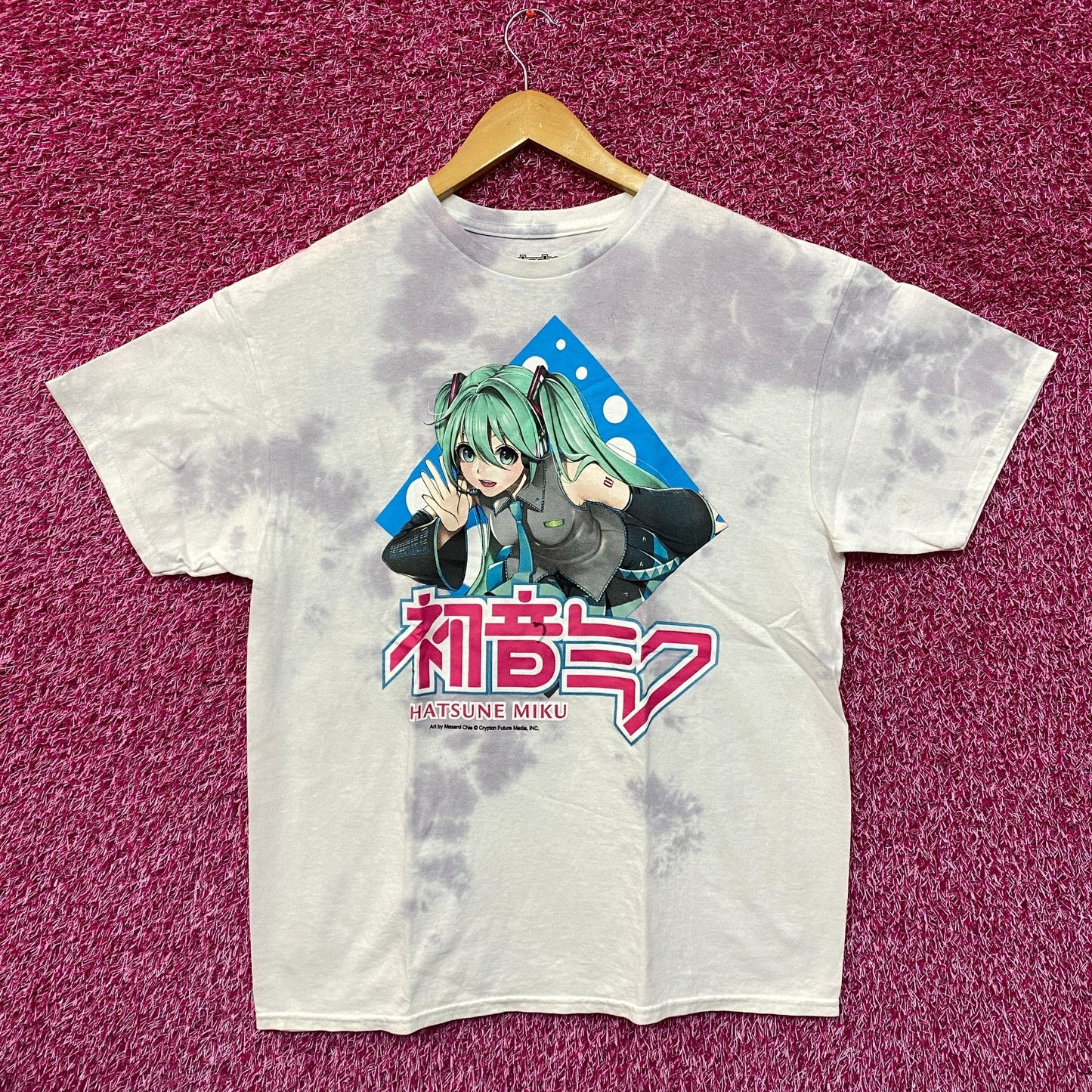 Hatsune Miku Vocaloids Virtual Anime Singer Tie Dye M/L