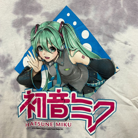Hatsune Miku Vocaloids Virtual Anime Singer Tie Dye M/L