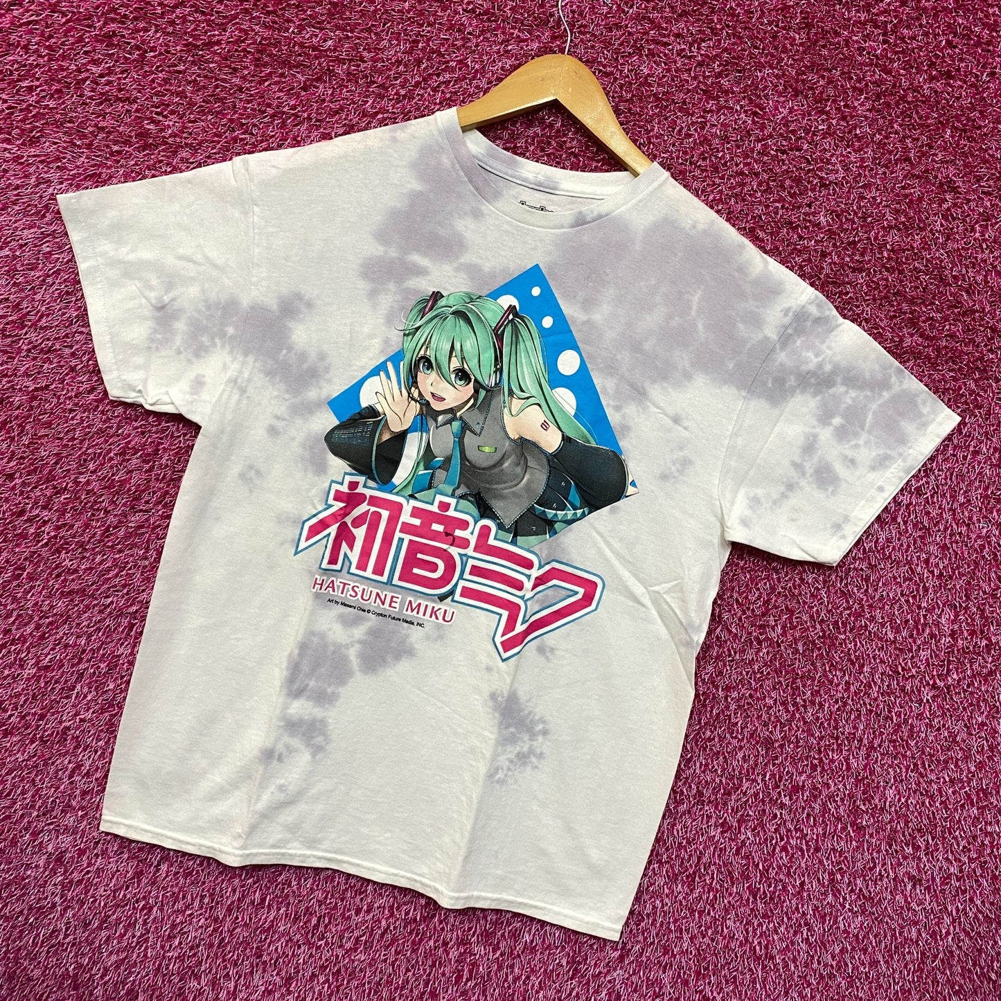Hatsune Miku Vocaloids Virtual Anime Singer Tie Dye M/L