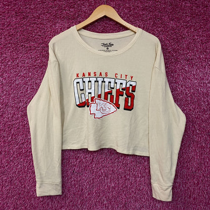 Junk Food Clothing Women's Kansas City Chiefs Slant Crop Thermal XL