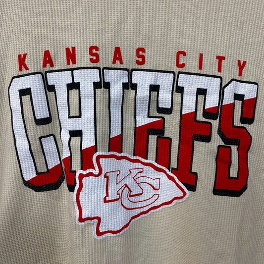Junk Food Clothing Women's Kansas City Chiefs Slant Crop Thermal XL