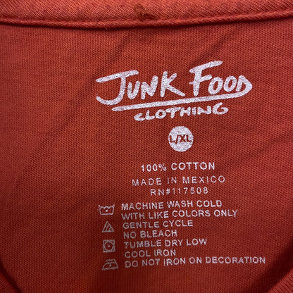 Junk Food Budweiser King of Beers 76 Logo Hockey Tee XL