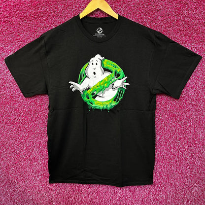 Ghostbusters Slimer Ooze Inspired Movie Ghost Logo Tee L