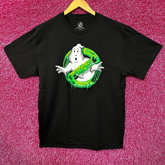 Ghostbusters Slimer Ooze Inspired Movie Ghost Logo Tee L