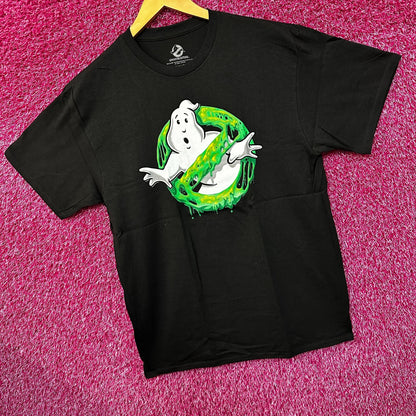 Ghostbusters Slimer Ooze Inspired Movie Ghost Logo Tee L